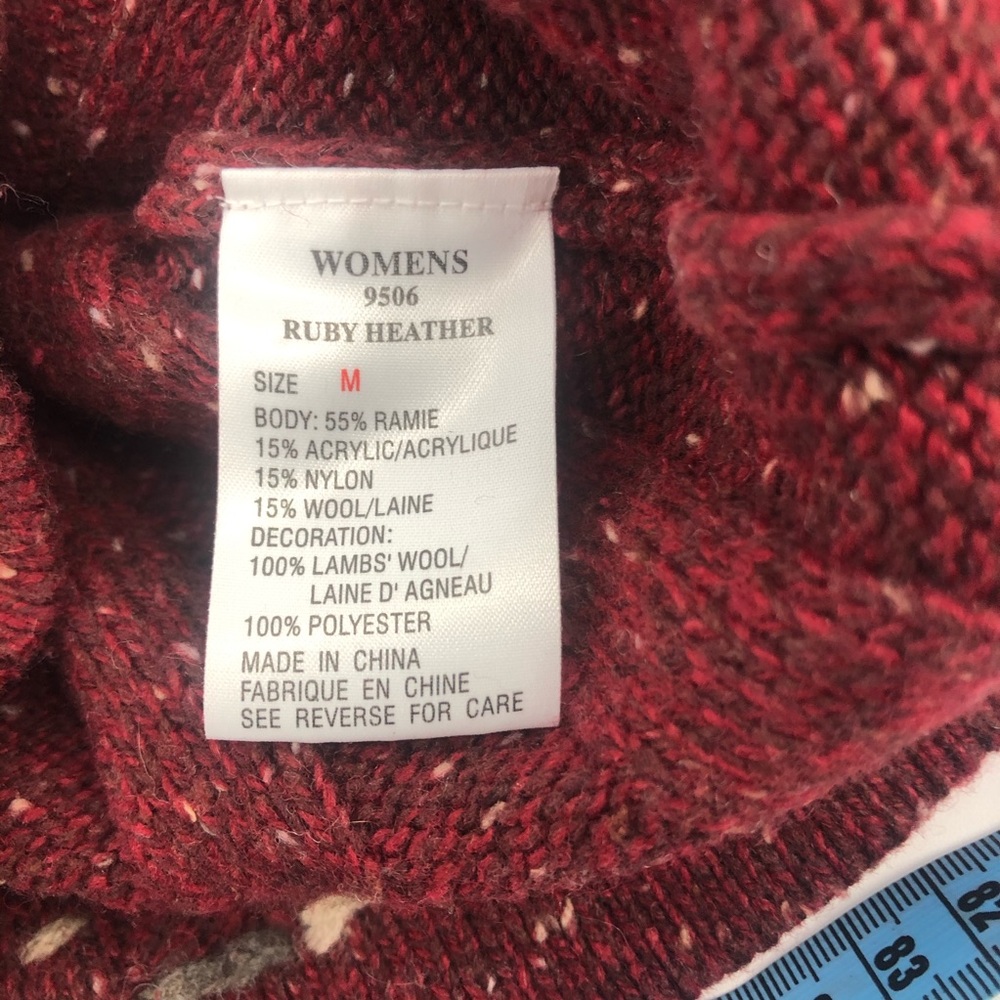 π Woolrich Ruby Heather Ribbed Sweater Pullover - Picture 7 of 9